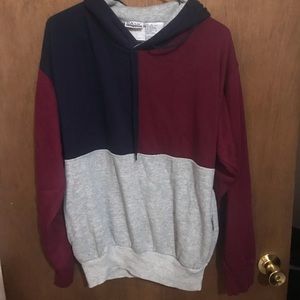 Vintage colorblock hoodie